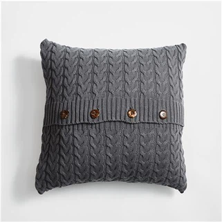 Housse de coussin à boutons